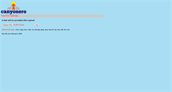 Desktop Screenshot of canyonero.com